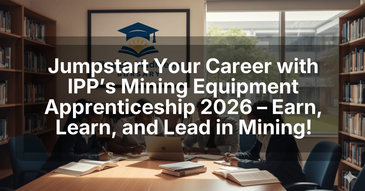 Jumpstart Your Career with IPP’s Mining Equipment Apprenticeship 2026 – Earn, Learn, and Lead in Mining!