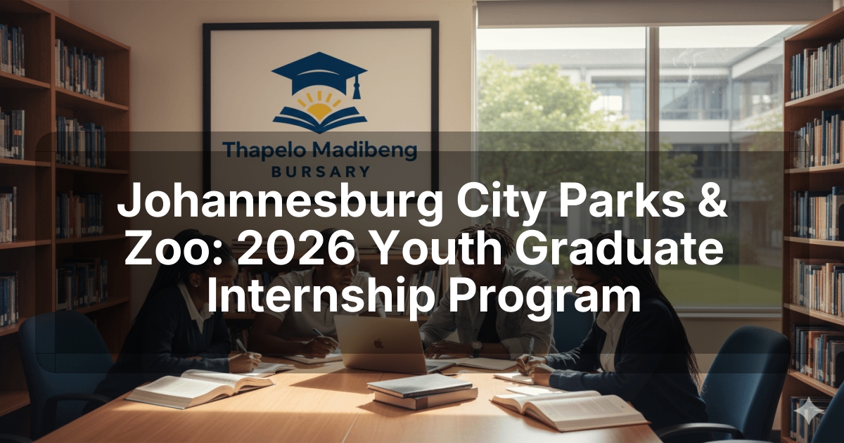 Johannesburg City Parks & Zoo: 2026 Youth Graduate Internship Program