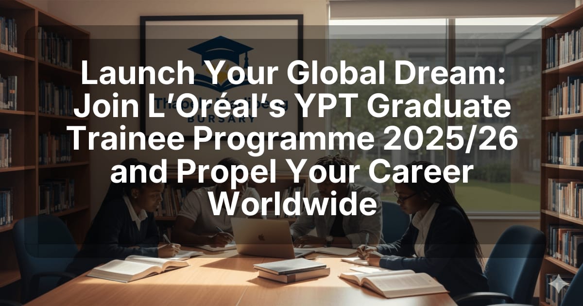 Launch Your Global Dream: Join L’Oréal’s YPT Graduate Trainee Programme 2025/26 and Propel Your Career Worldwide