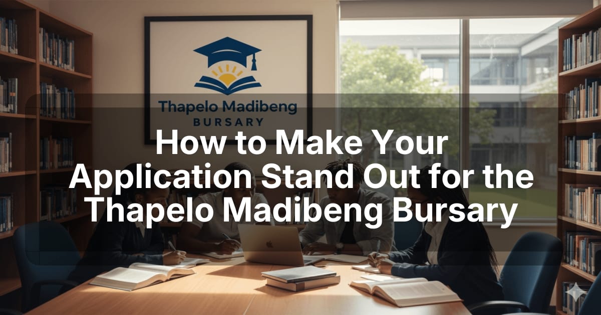 How to Make Your Application Stand Out for the Thapelo Madibeng Bursary