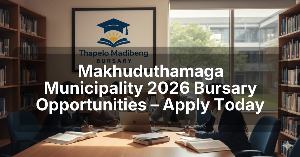 Makhuduthamaga Municipality 2026 Bursary Opportunities – Apply Today