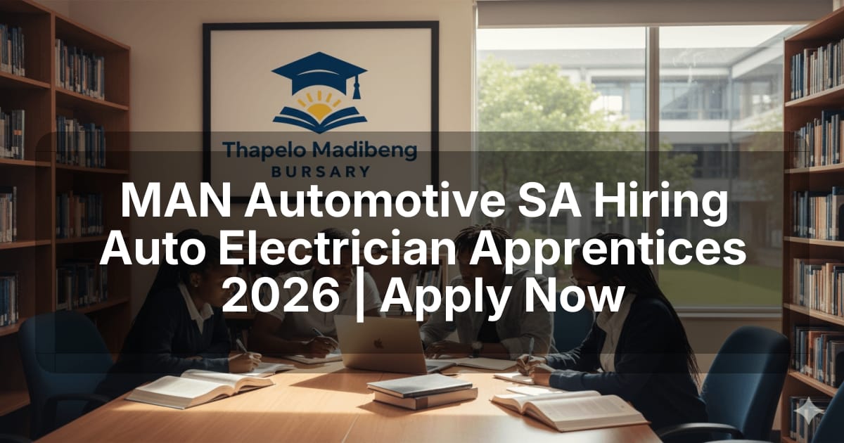 MAN Automotive SA Hiring Auto Electrician Apprentices 2026 | Apply Now