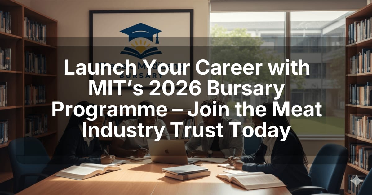 Launch Your Career with MIT’s 2026 Bursary Programme – Join the Meat Industry Trust Today
