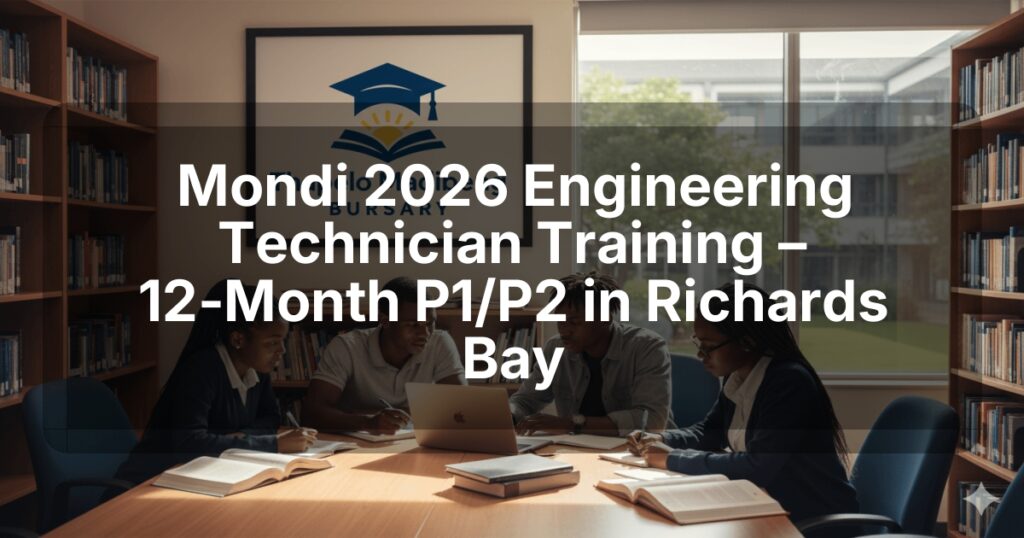 Mondi 2026 Engineering Technician Training – 12‑Month P1/P2 in Richards Bay