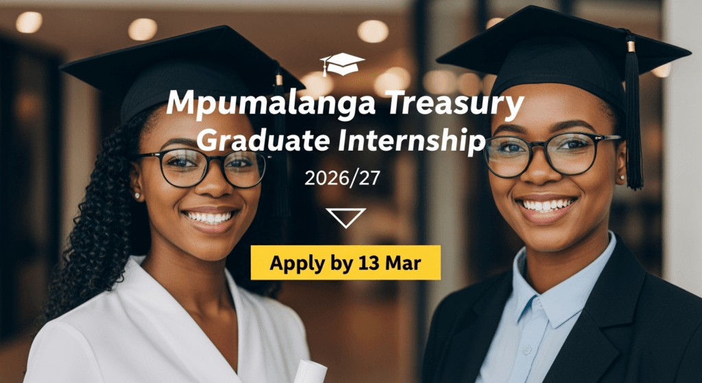 Mpumalanga Treasury Graduate Internship 2026/27 – Apply by 13 Mar