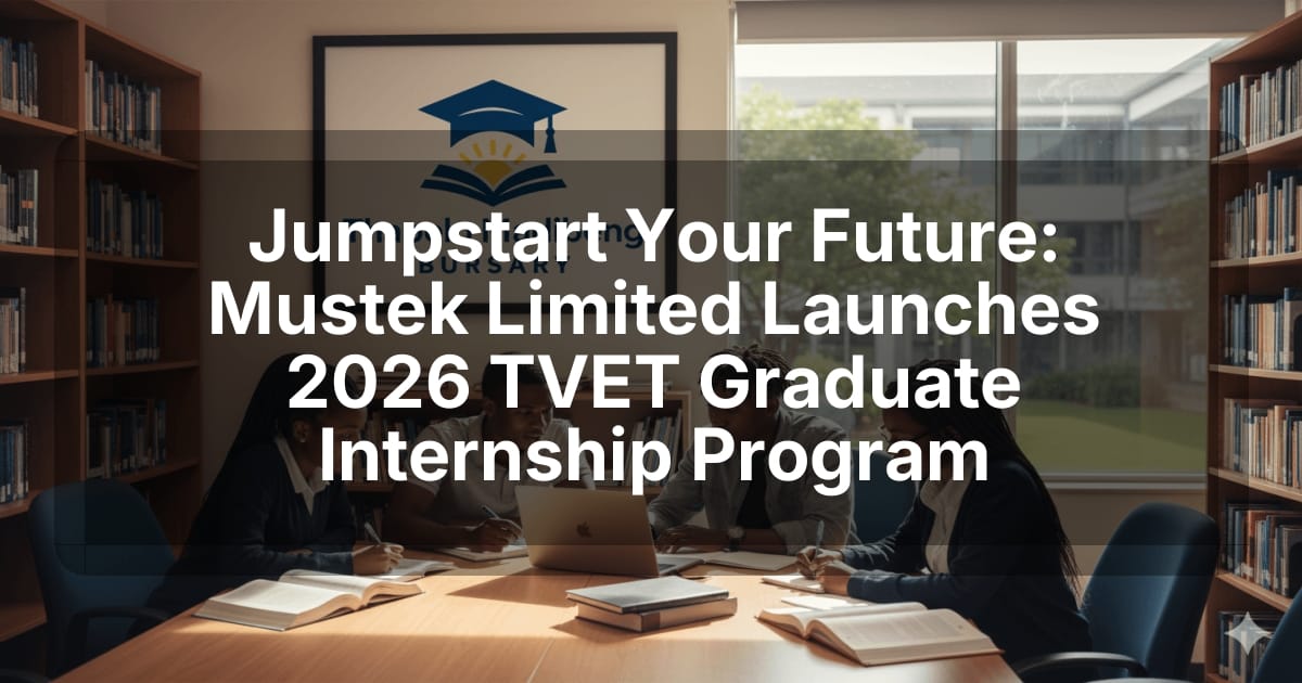 Jumpstart Your Future: Mustek Limited Launches 2026 TVET Graduate Internship Program