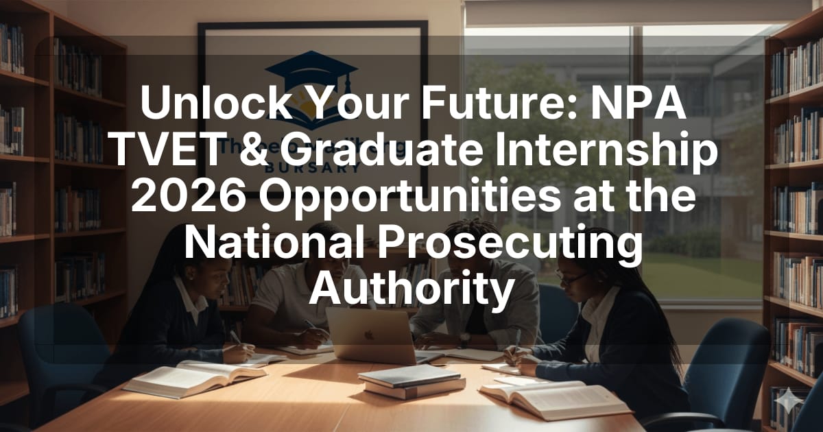 Unlock Your Future: NPA TVET & Graduate Internship 2026 Opportunities at the National Prosecuting Authority