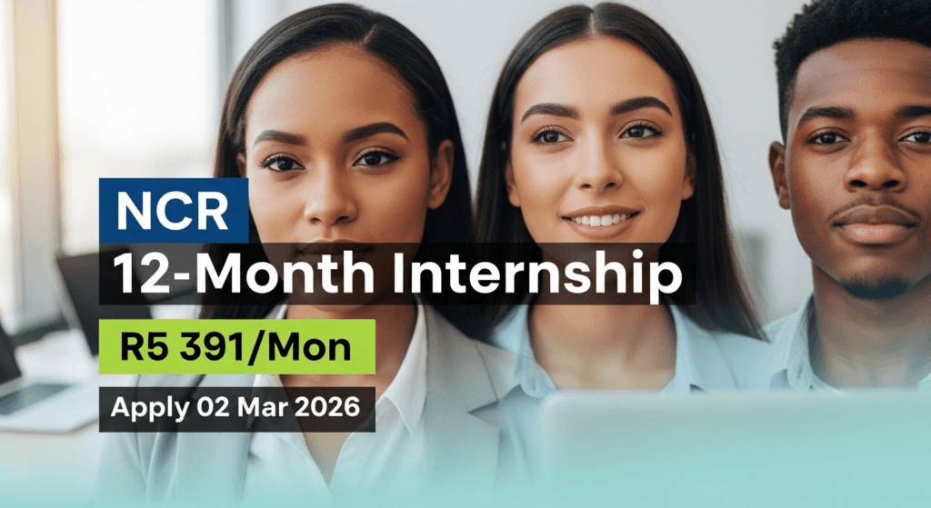 NCR 12-Month Internship, R5 391/Mon – Apply 02 Mar 2026