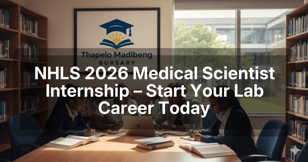 NHLS 2026 Medical Scientist Internship – Start Your Lab Career Today