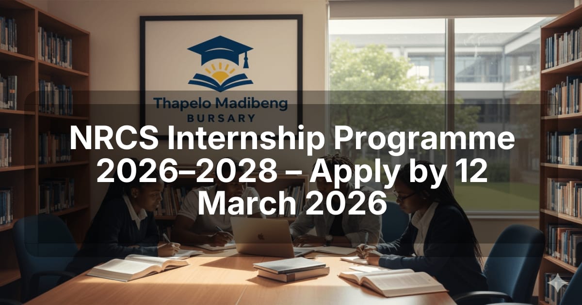 NRCS Internship Programme 2026–2028 – Apply by 12 March 2026