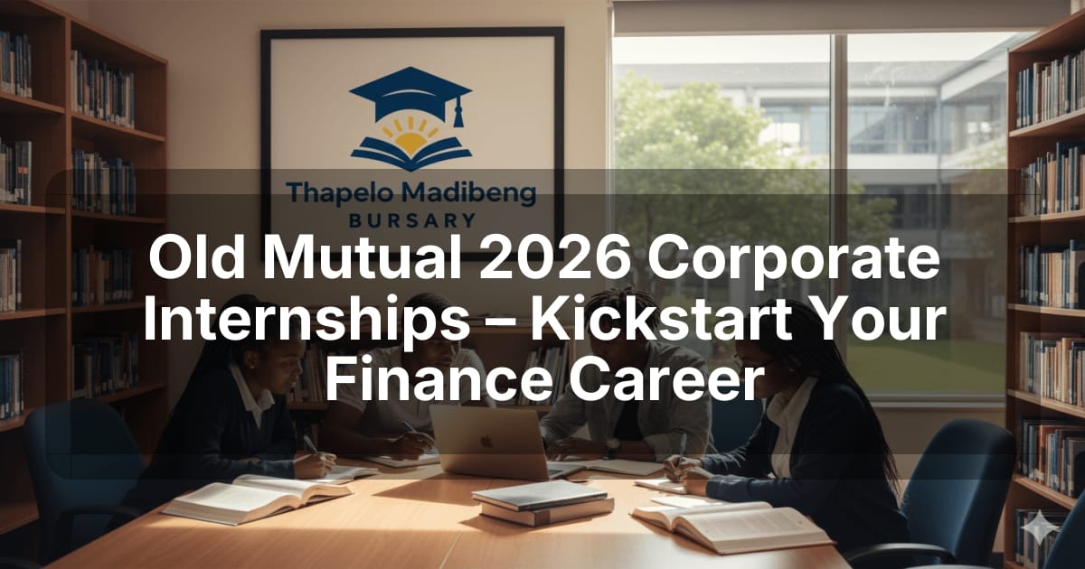 Old Mutual 2026 Corporate Internships – Kickstart Your Finance Career