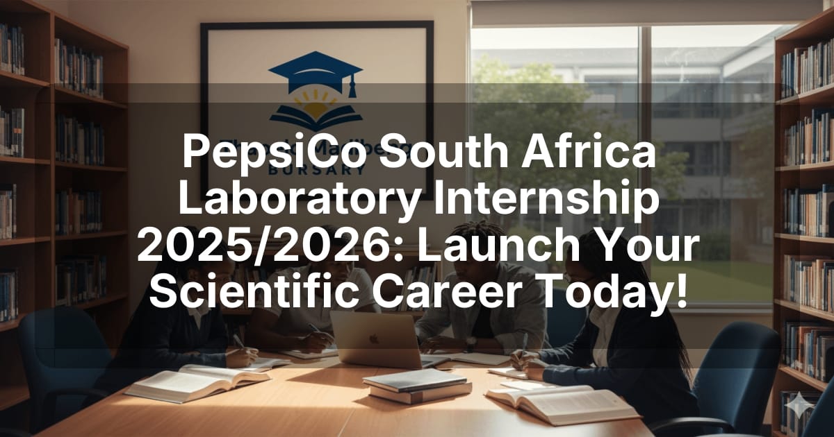PepsiCo South Africa Laboratory Internship 2025/2026: Launch Your Scientific Career Today!