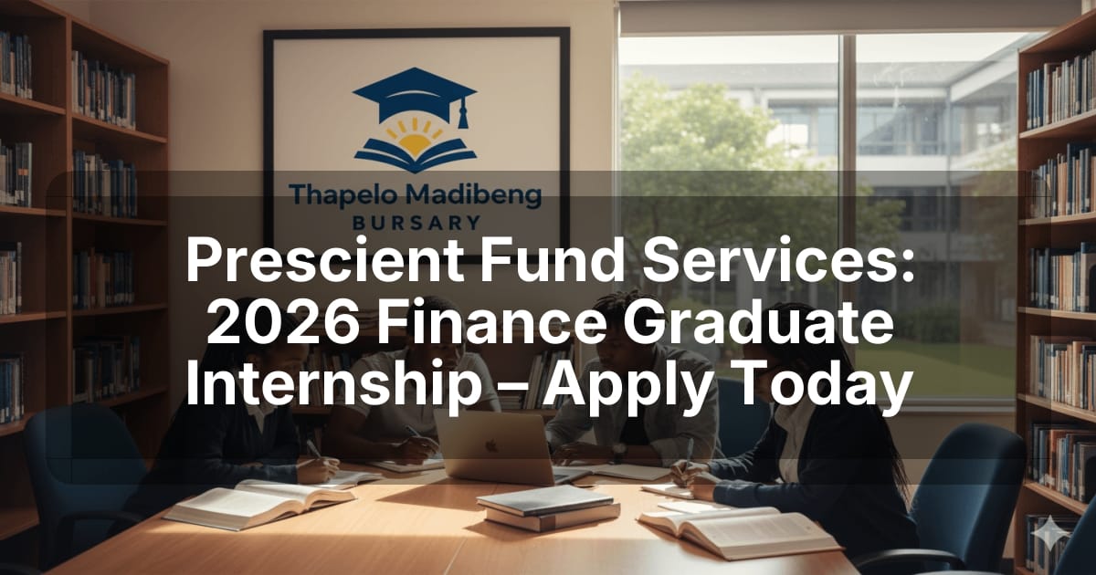 Prescient Fund Services: 2026 Finance Graduate Internship – Apply Today