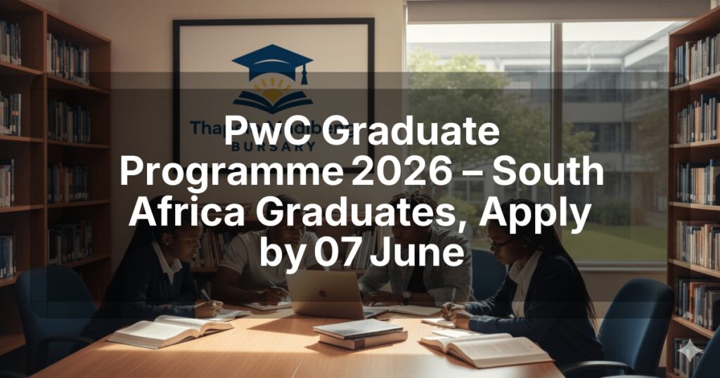 PwC Graduate Programme 2026 – South Africa Graduates, Apply by 07 June
