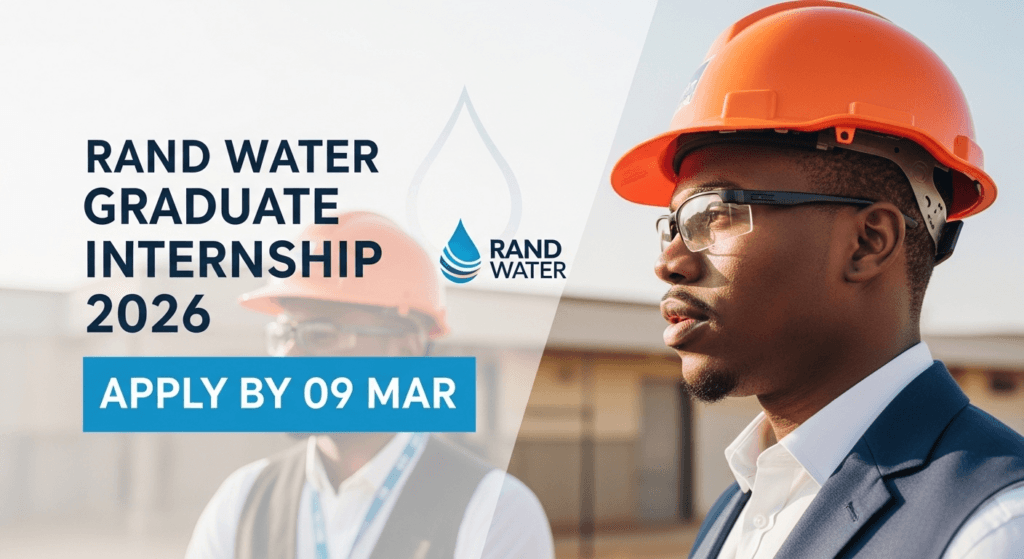 Rand Water Graduate Internship 2026 – Apply by 09 Mar