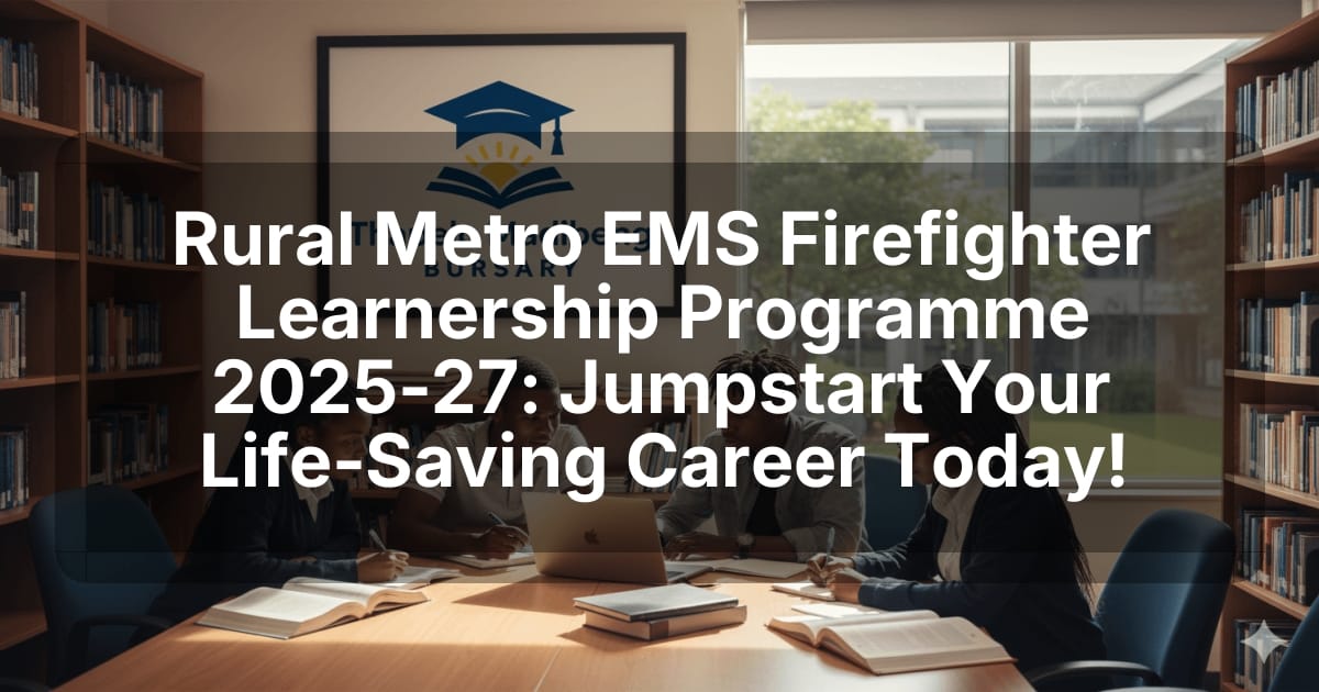 Rural Metro EMS Firefighter Learnership Programme 2025‑27: Jumpstart Your Life‑Saving Career Today!