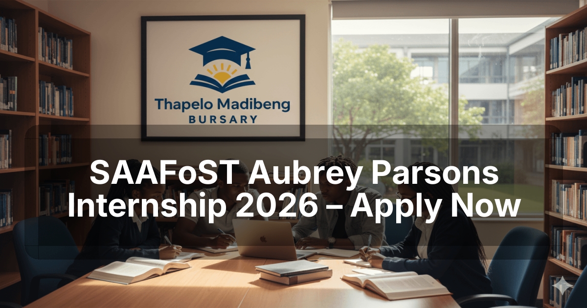 SAAFoST Aubrey Parsons Internship 2026 – Apply Now