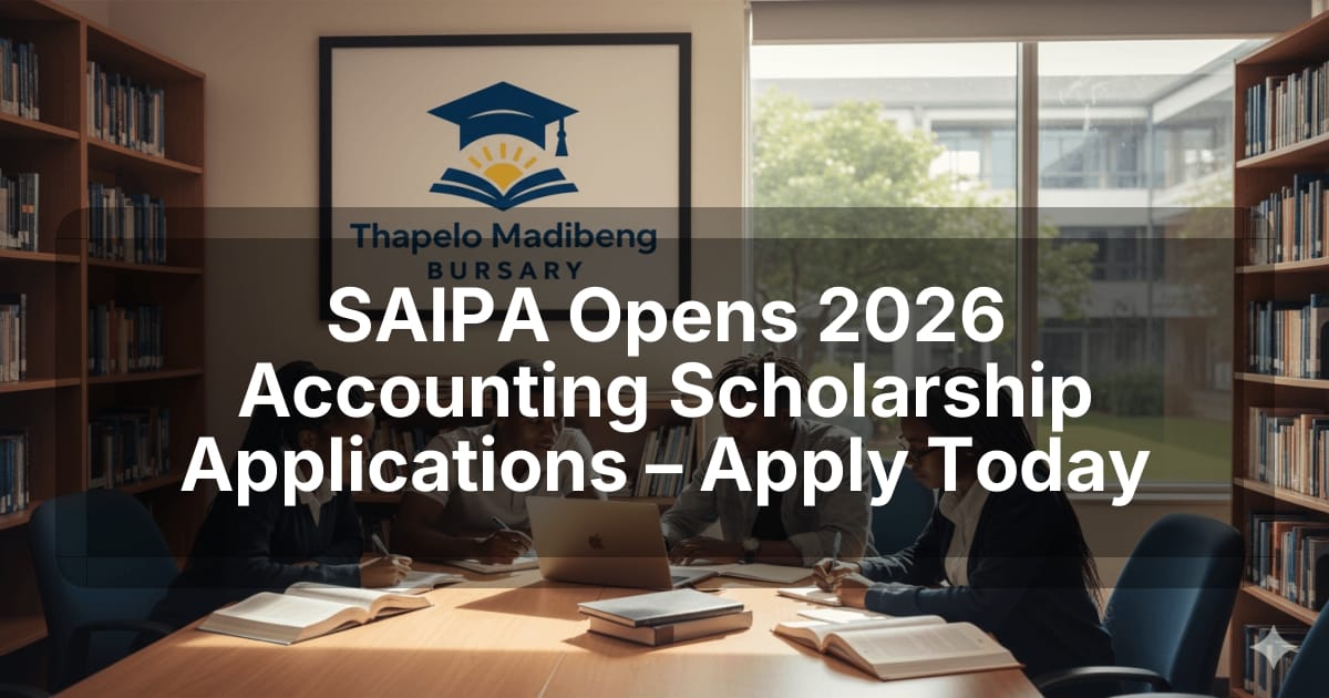 SAIPA Opens 2026 Accounting Scholarship Applications – Apply Today