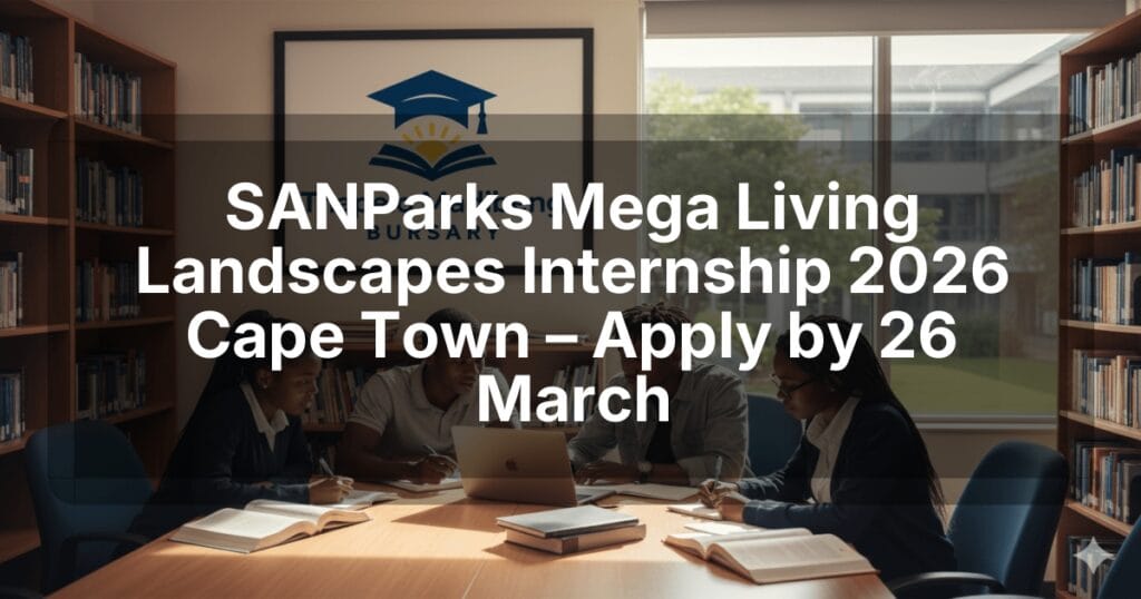 SANParks Mega Living Landscapes Internship 2026 Cape Town – Apply by 26 March