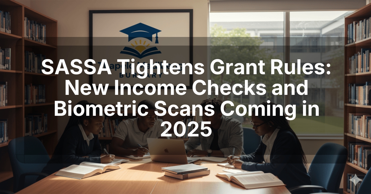 SASSA Tightens Grant Rules: New Income Checks and Biometric Scans Coming in 2025
