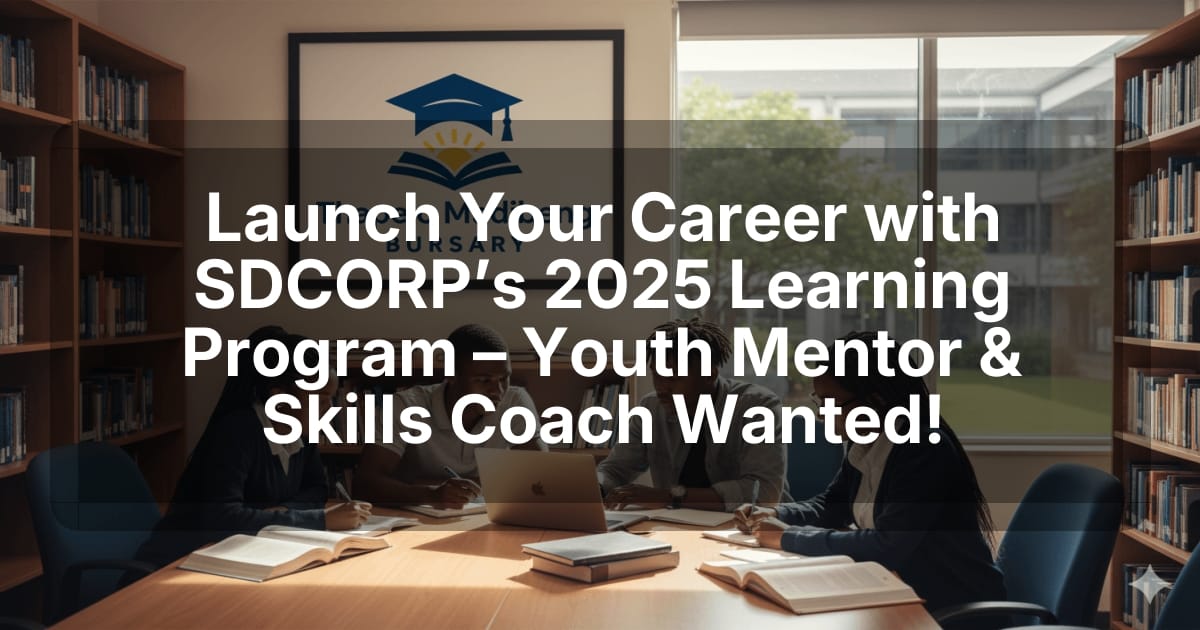 Launch Your Career with SDCORP’s 2025 Learning Program – Youth Mentor & Skills Coach Wanted!