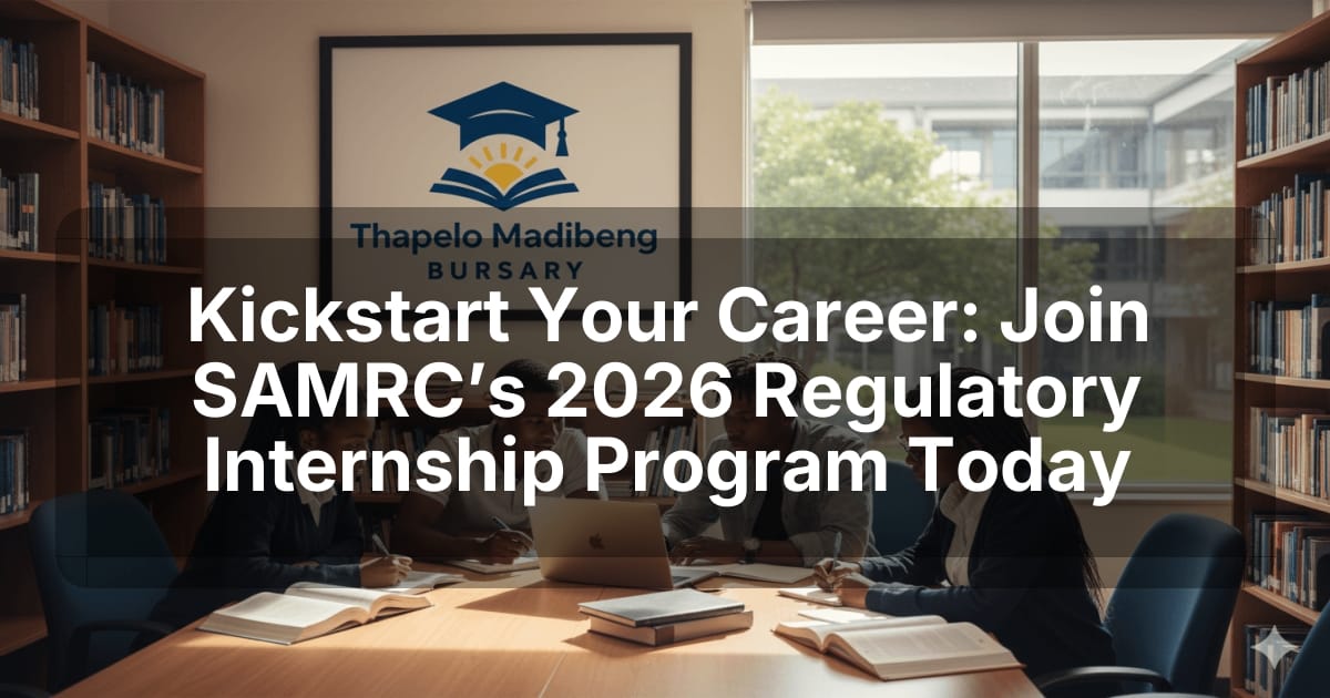 Kickstart Your Career: Join SAMRC’s 2026 Regulatory Internship Program Today