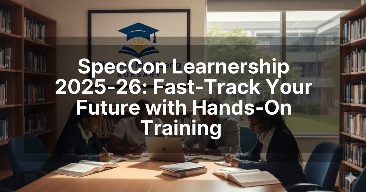 SpecCon Learnership 2025‑26: Fast‑Track Your Future with Hands‑On Training 🚀