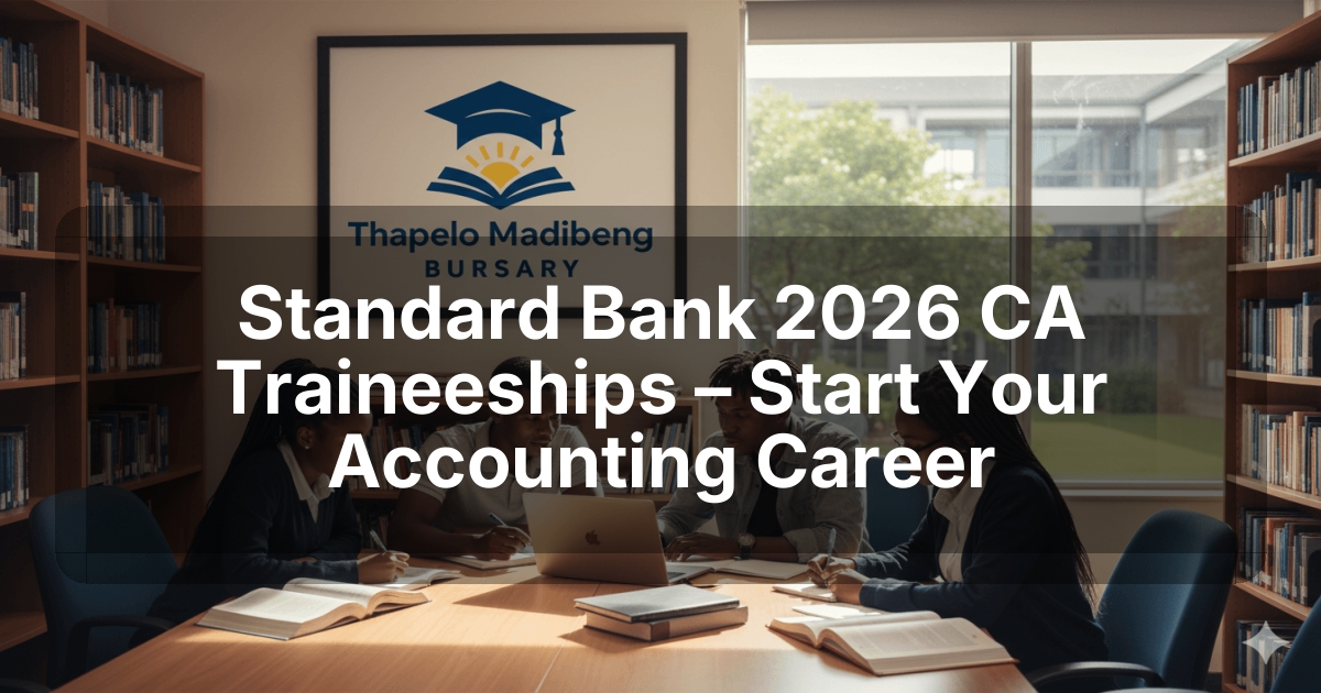 Standard Bank 2026 CA Traineeships – Start Your Accounting Career
