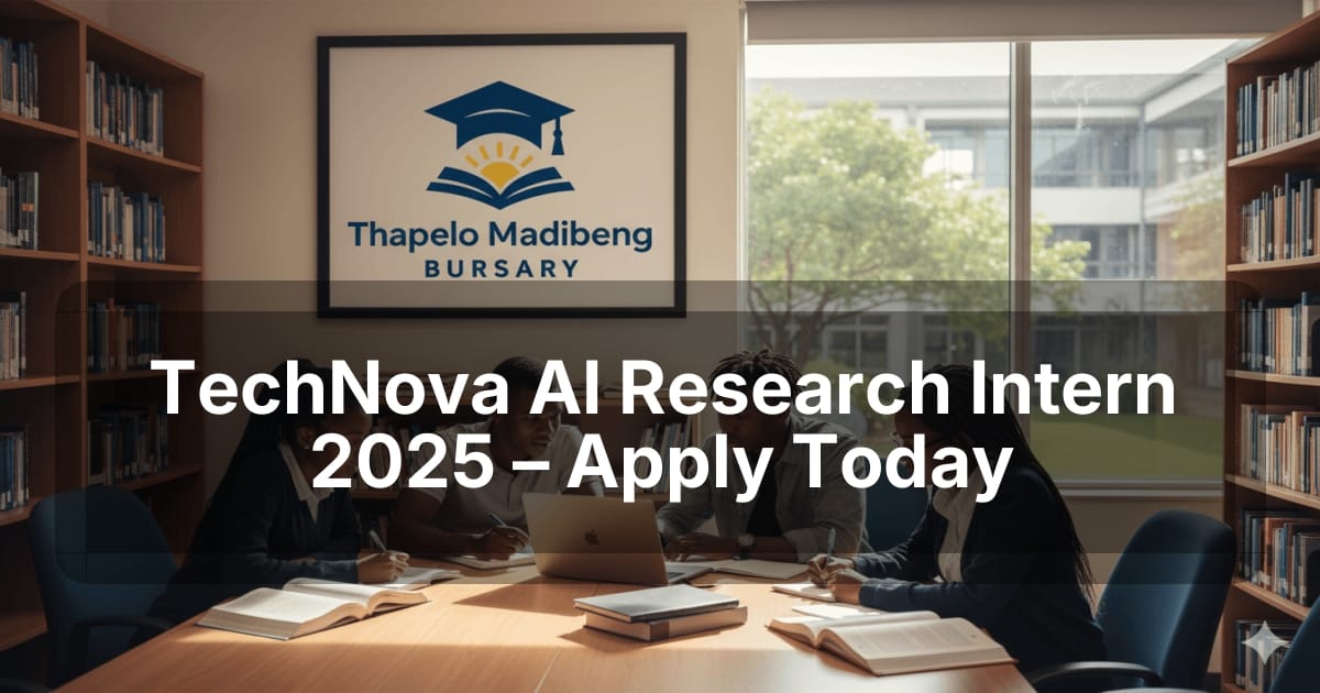 TechNova AI Research Intern 2025 – Apply Today