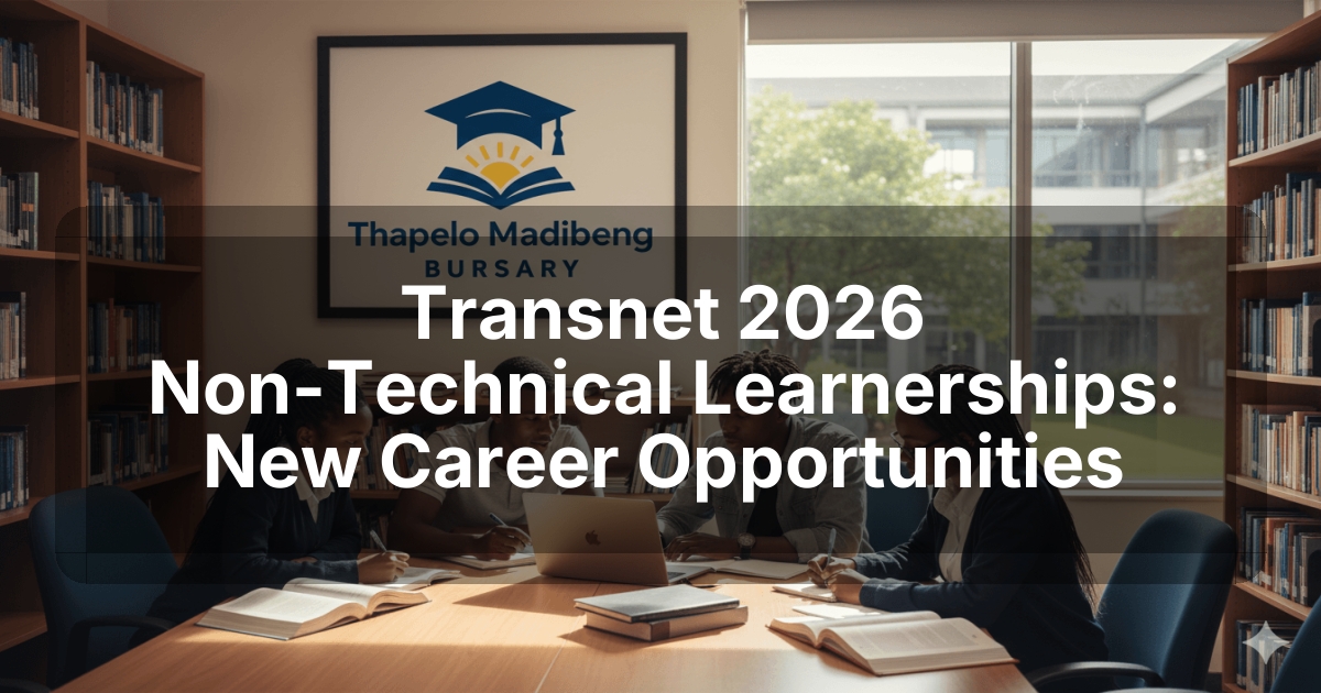 Transnet 2026 Non-Technical Learnerships: New Career Opportunities