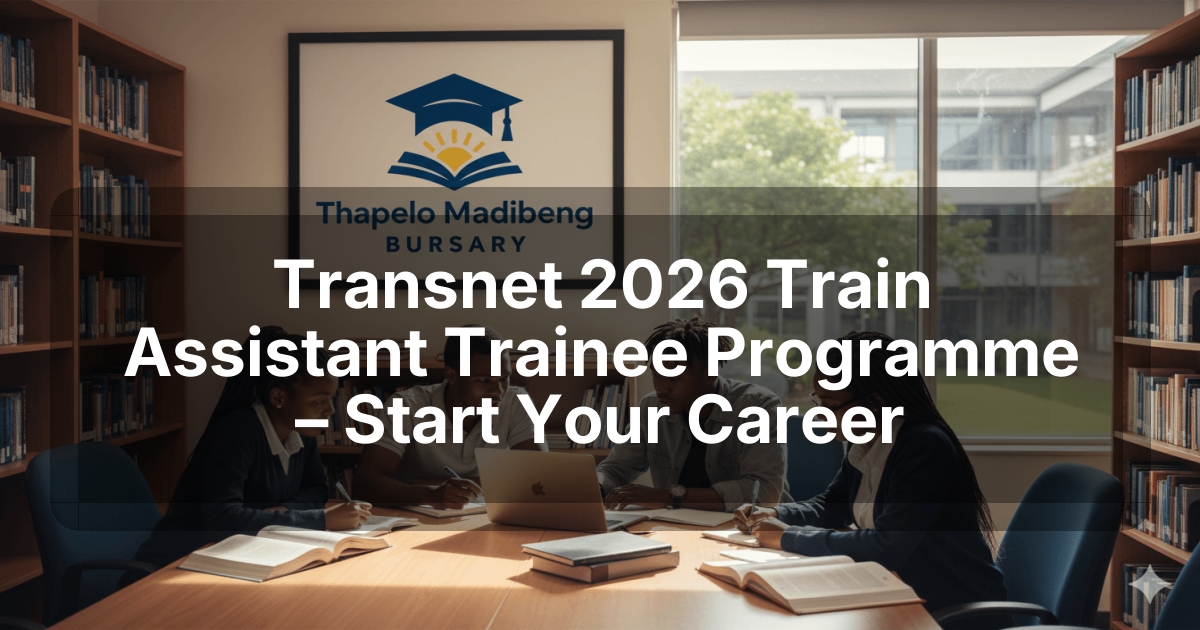 Transnet 2026 Train Assistant Trainee Programme – Start Your Career