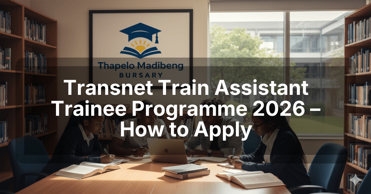 Transnet Train Assistant Trainee Programme 2026 – How to Apply