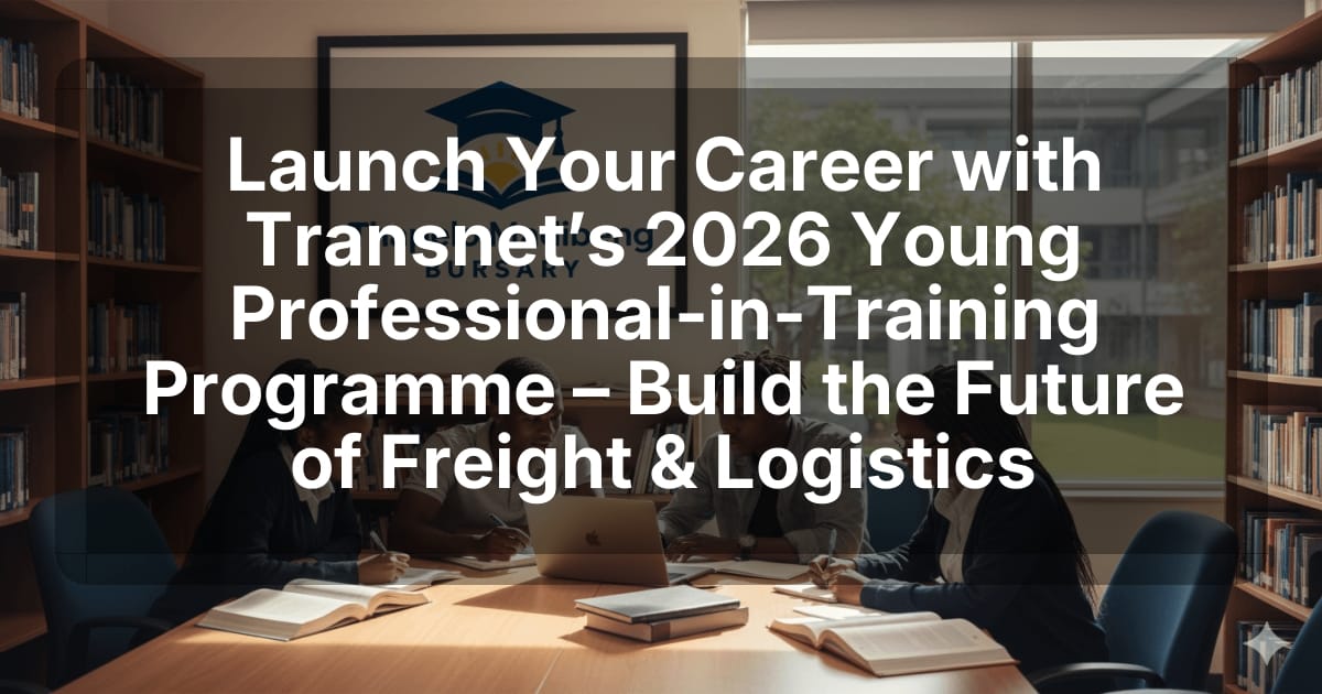 Launch Your Career with Transnet’s 2026 Young Professional‑in‑Training Programme – Build the Future of Freight & Logistics