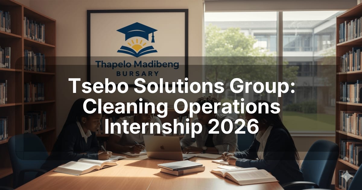 Tsebo Solutions Group: Cleaning Operations Internship 2026