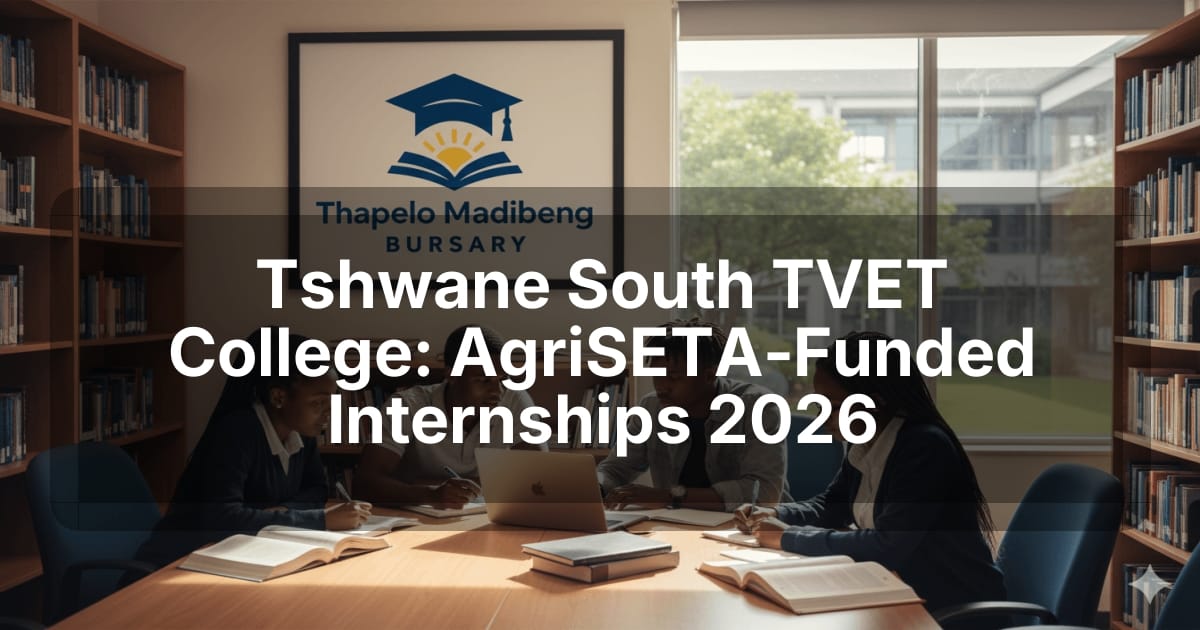Tshwane South TVET College: AgriSETA‑Funded Internships 2026