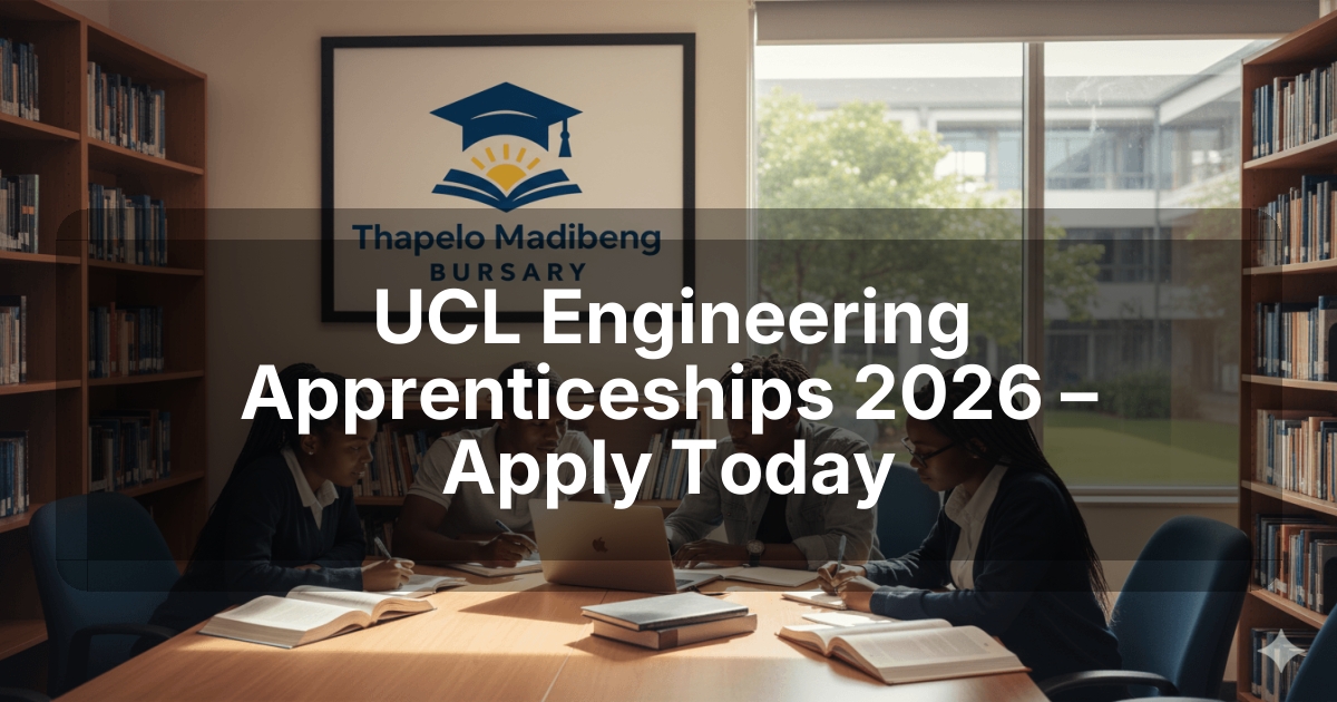 UCL Engineering Apprenticeships 2026 – Apply Today