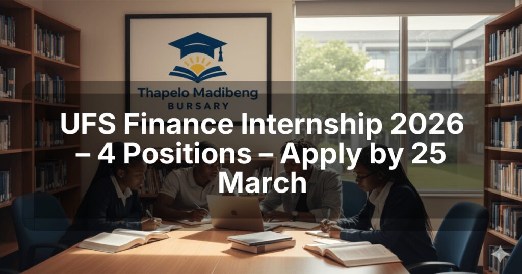 UFS Finance Internship 2026 – 4 Positions – Apply by 25 March
