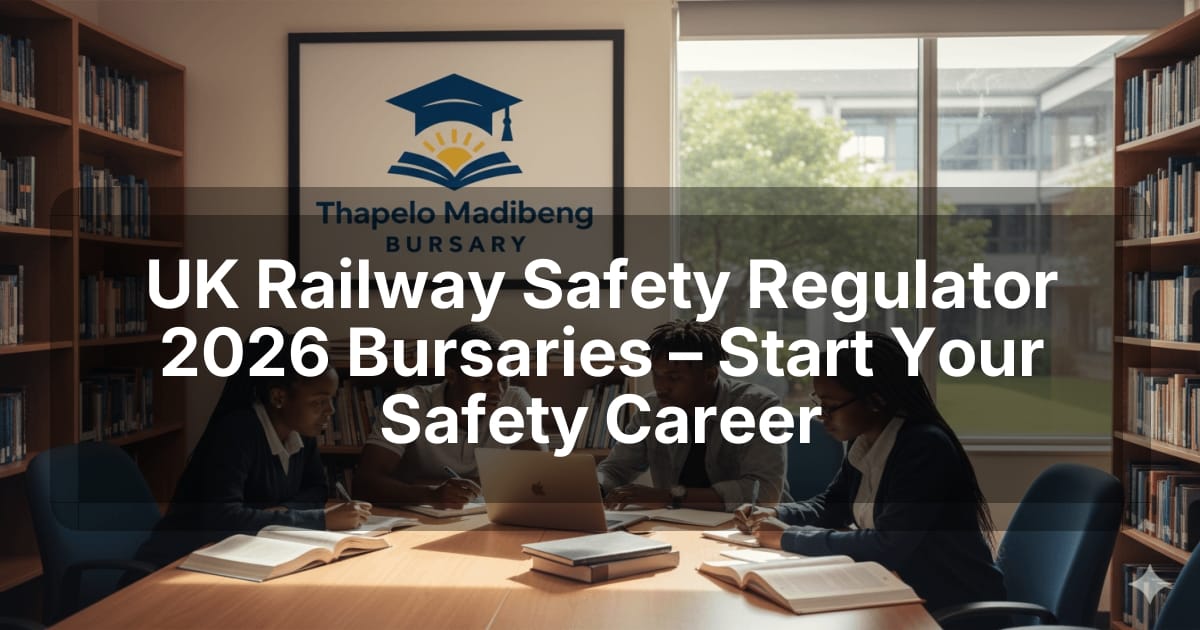 UK Railway Safety Regulator 2026 Bursaries – Start Your Safety Career