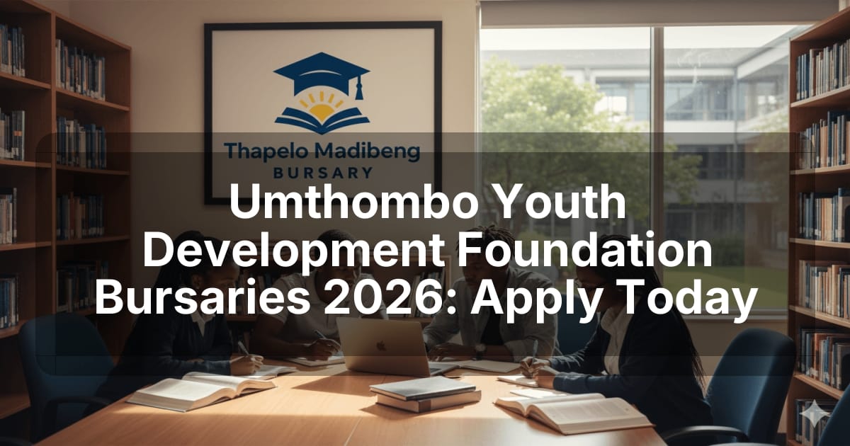 Umthombo Youth Development Foundation Bursaries 2026: Apply Today