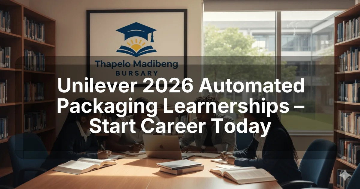 Unilever 2026 Automated Packaging Learnerships – Start Career Today