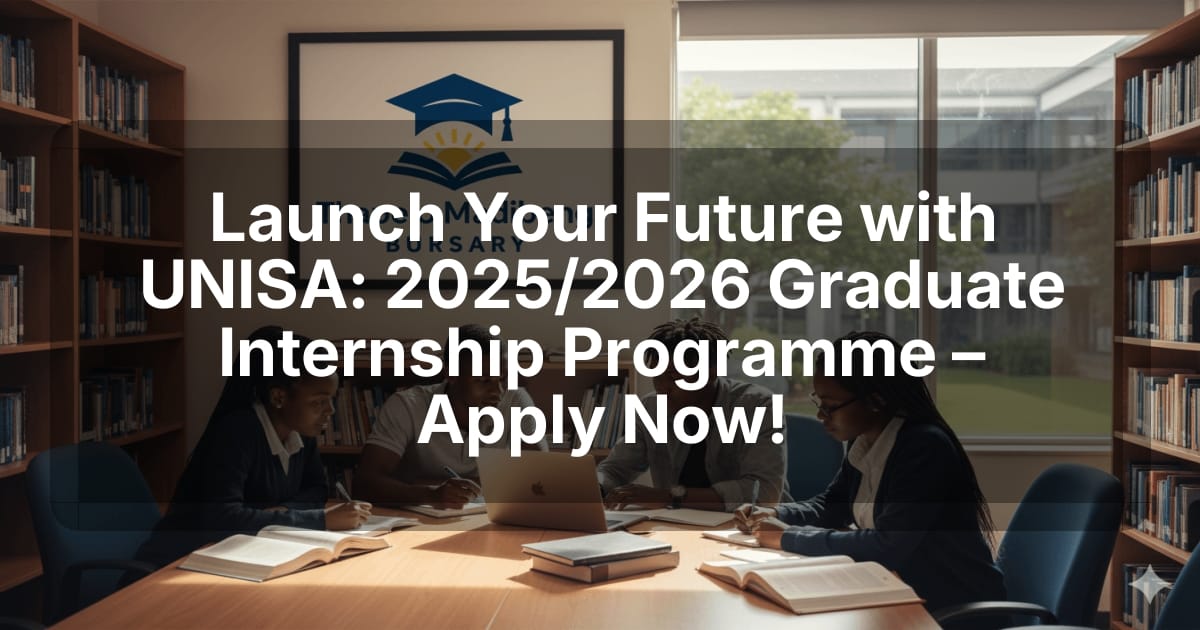 Launch Your Future with UNISA: 2025/2026 Graduate Internship Programme – Apply Now!