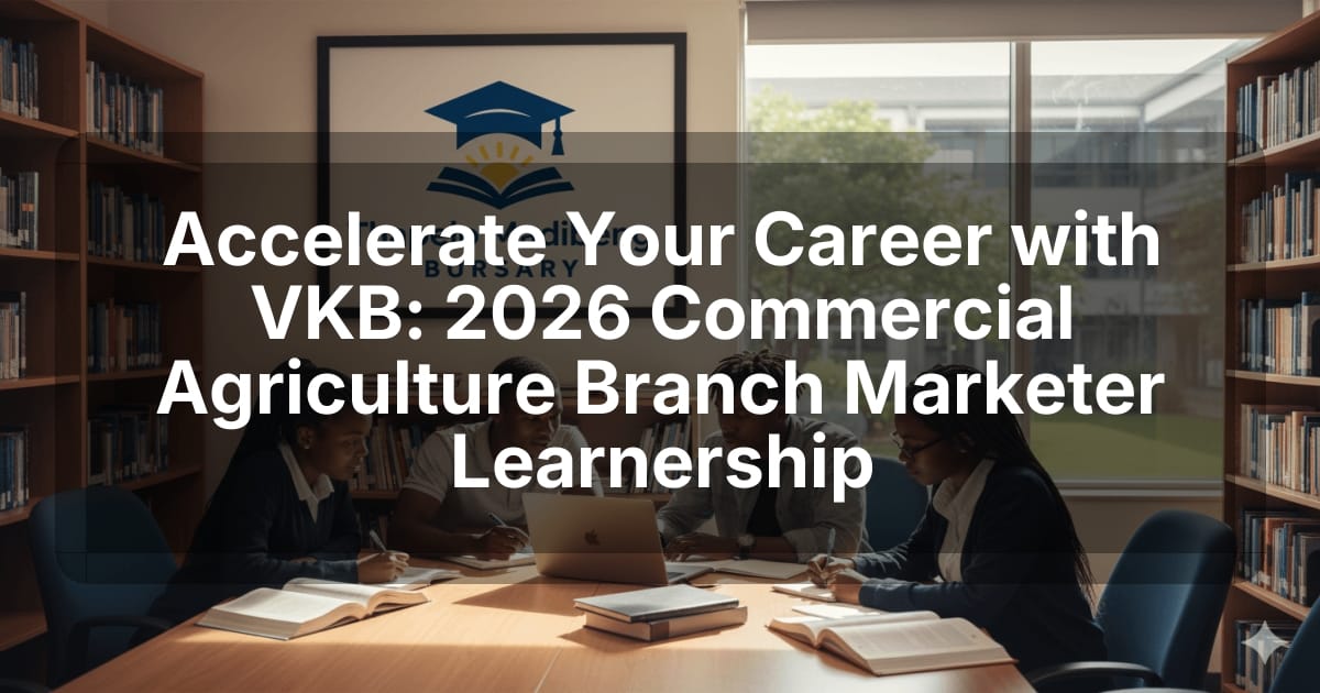 Accelerate Your Career with VKB: 2026 Commercial Agriculture Branch Marketer Learnership
