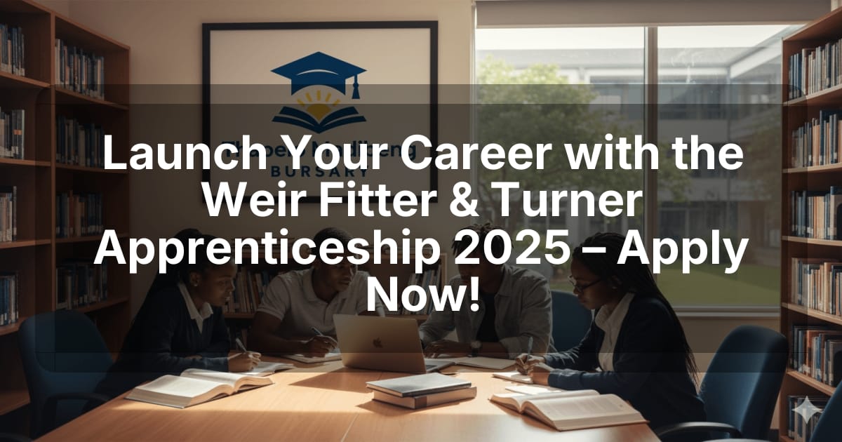 Launch Your Career with the Weir Fitter & Turner Apprenticeship 2025 – Apply Now!