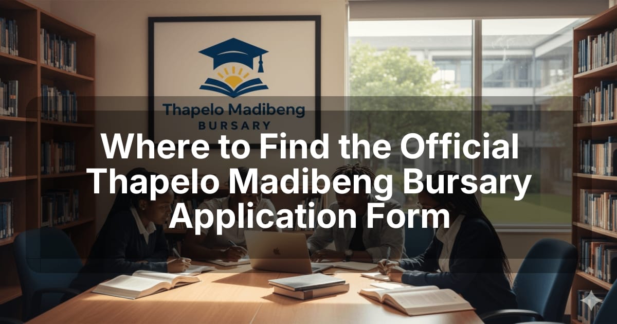 Where to Find the Official Thapelo Madibeng Bursary Application Form