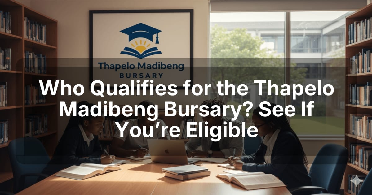 Who Qualifies for the Thapelo Madibeng Bursary? See If You’re Eligible