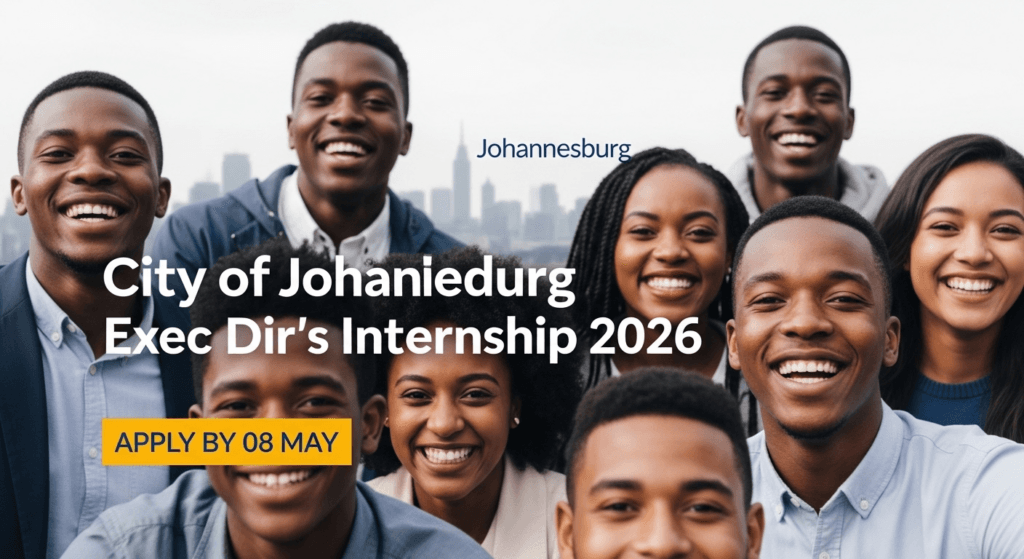 City of Johannesburg Exec Dir’s Internship 2026 – Apply by 08 May