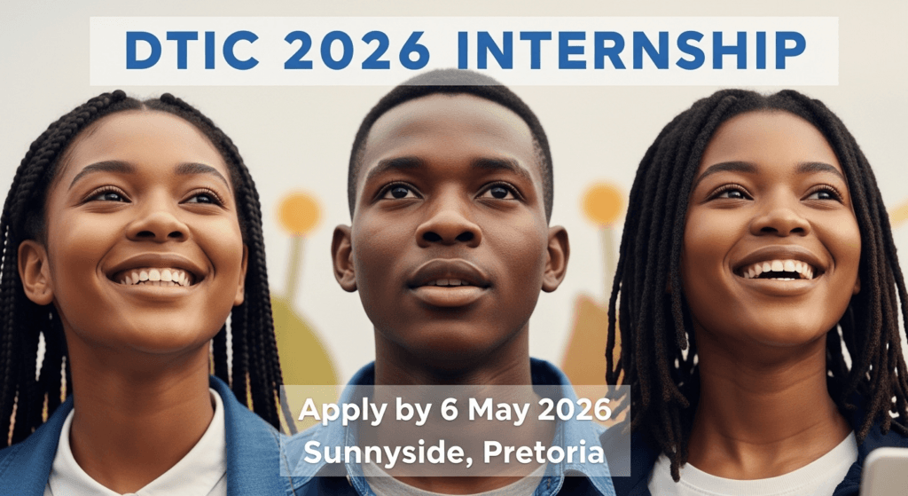DTIC 2026 Internship – Apply by 6 May 2026 (Sunnyside, Pretoria)