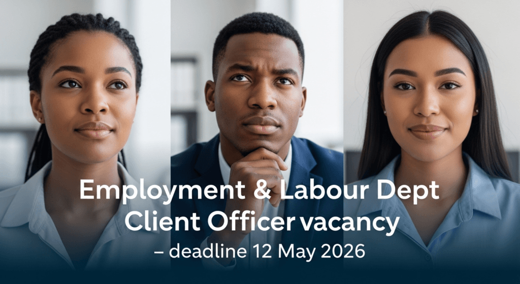 Employment & Labour Dept Client Officer vacancy – deadline 12 May 2026