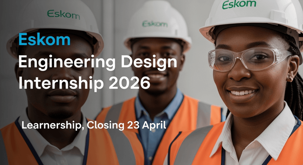 Eskom Engineering Design Internship 2026 – Learnership, Closing 23 April