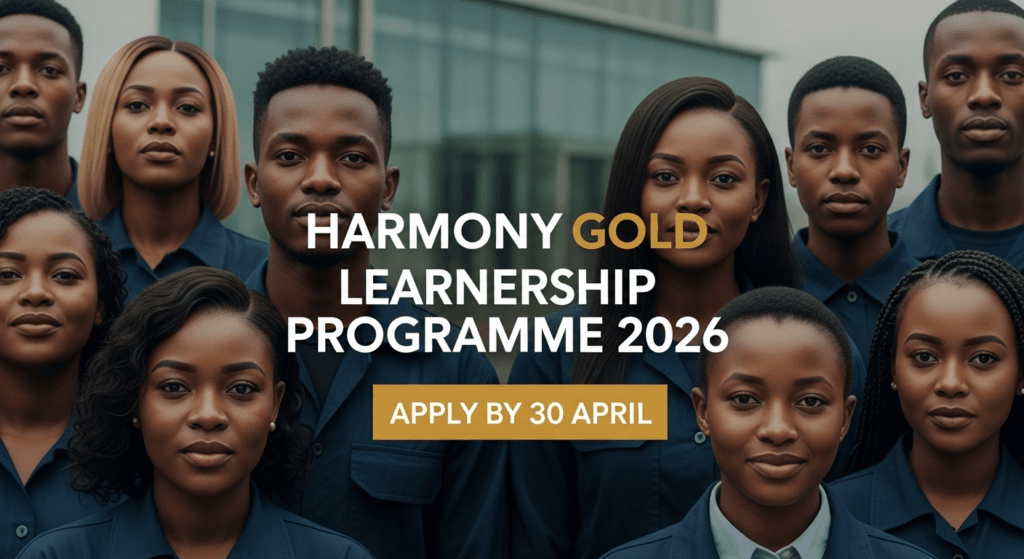 Harmony Gold Learnership Programme 2026 – Apply by 30 April